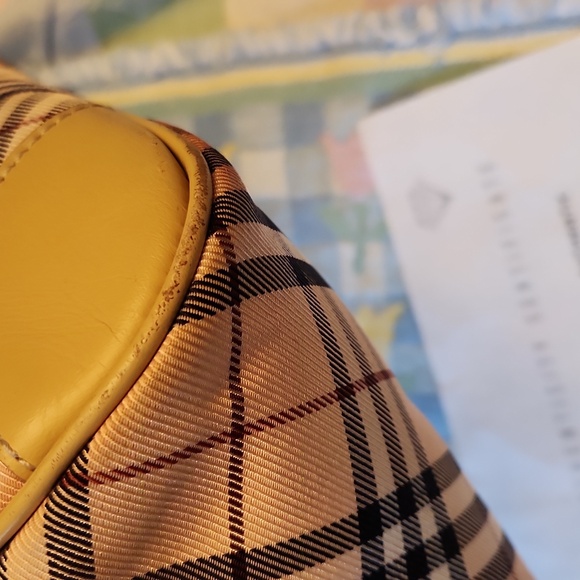 BURBERRY BLUE LABLE VINTAGE HAND BAG/ W COA - Picture 10 of 15